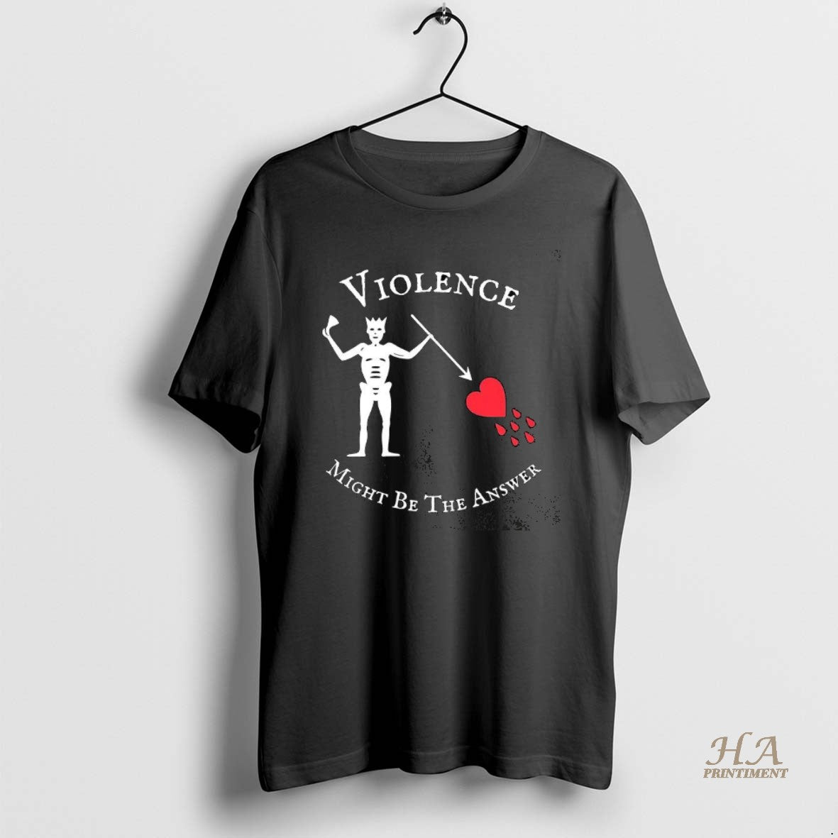 Official Violence Might Be The Answer Blackbeard Pirate Flag