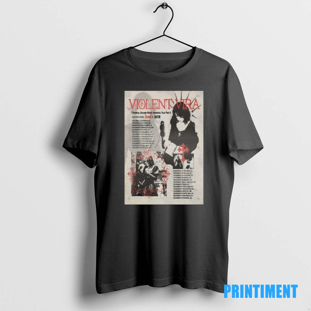 Official Violent Vira Chasing Ghosts North America Tour Part Ii 2025 Tee Sweater