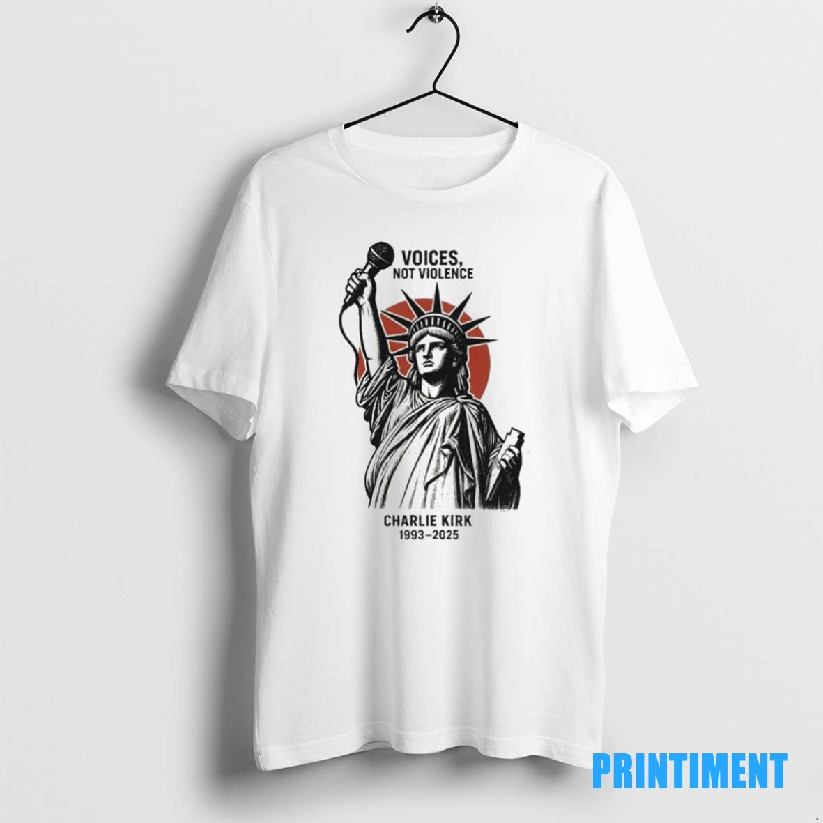 Official Voices Not Violence Charlie Kirk 1993 2025 Tee Sweater
