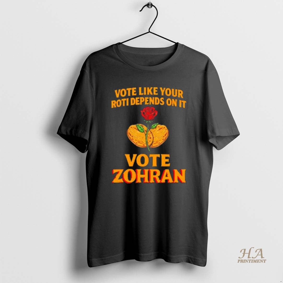 Official Vote Like Your Roti Depends On It Vote Zohran Mamdani Blackshirt