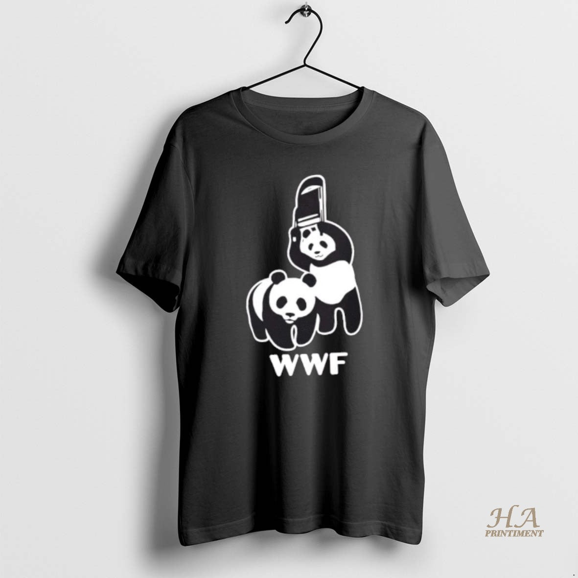 Official Wwf Panda Chainsaw Dark Humor Parody