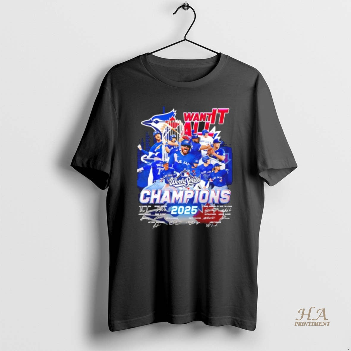 Official Want It All Toronto Blue Jays World Series Champions 2025 Signatures