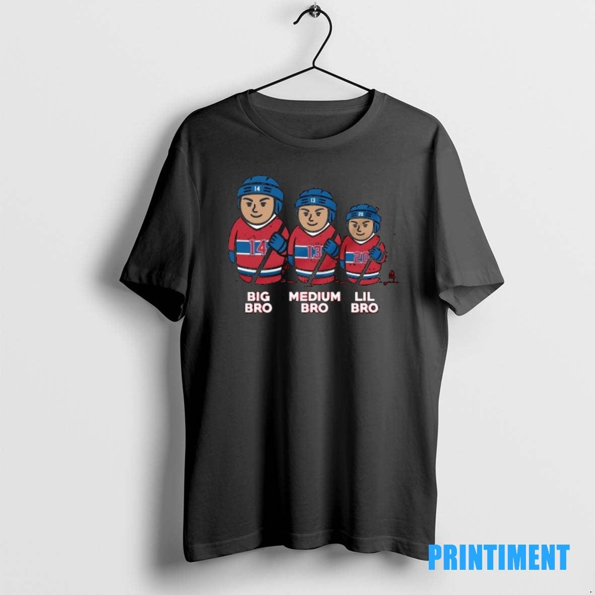 Official Washington Capitals Montreal Big Bro Medium Bro Lil Bro 3 Bros Tee Sweater