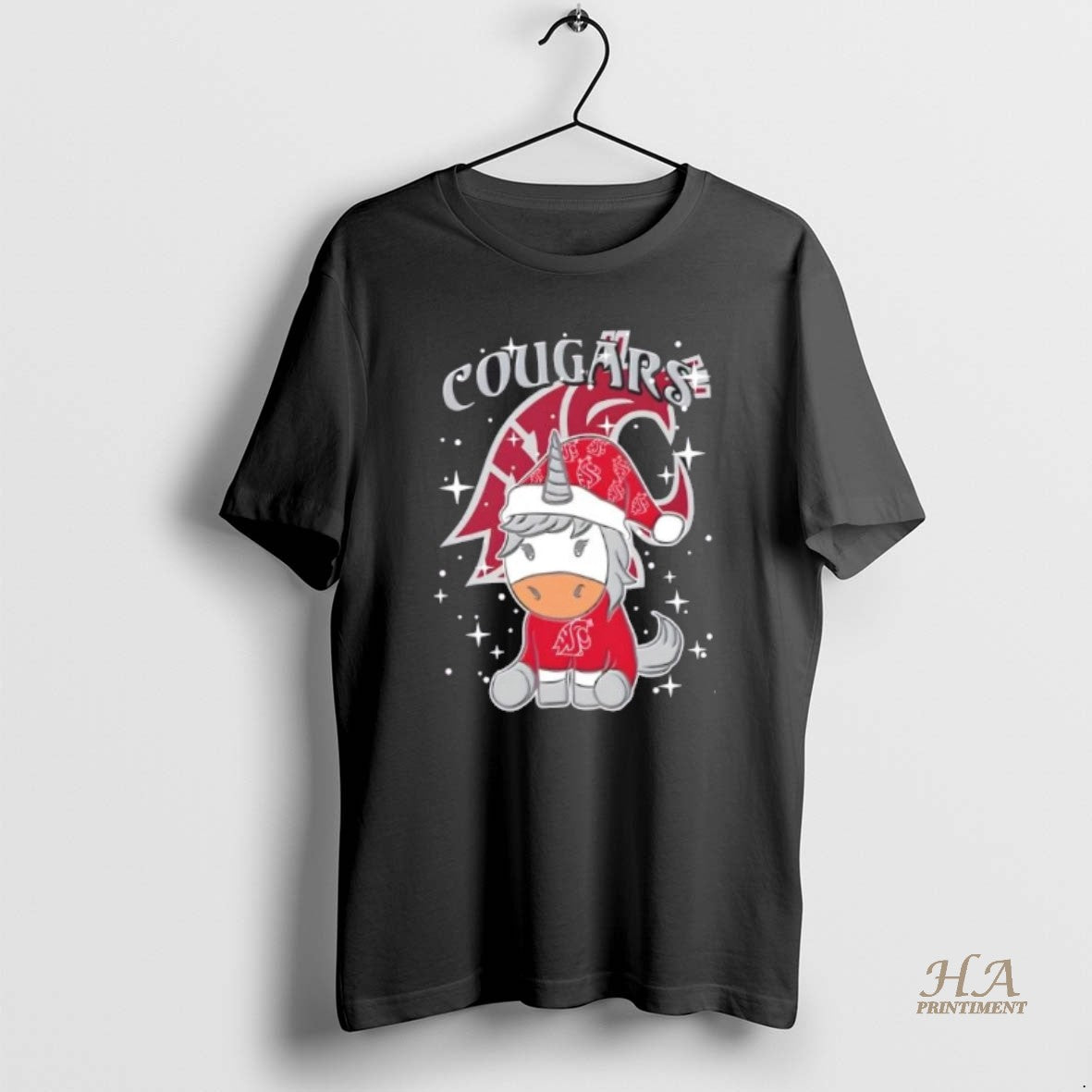 Official Washington State Cougars Football X Unicorn Merry Christmas