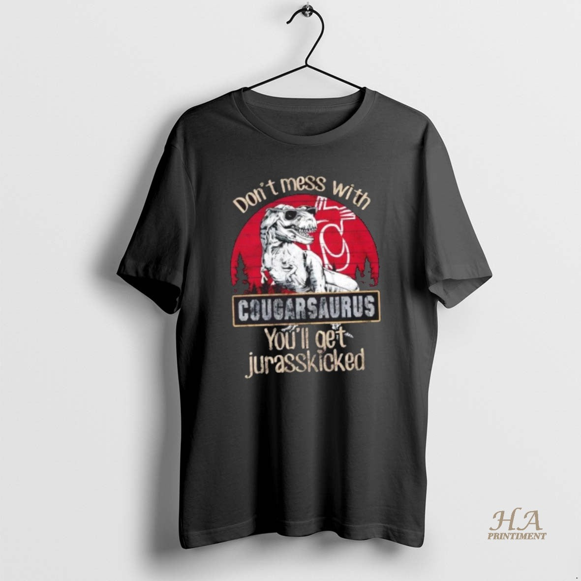 Official Washington State Cougars Dont Mess With Cougarsaurus Youll Get Jurasskicked