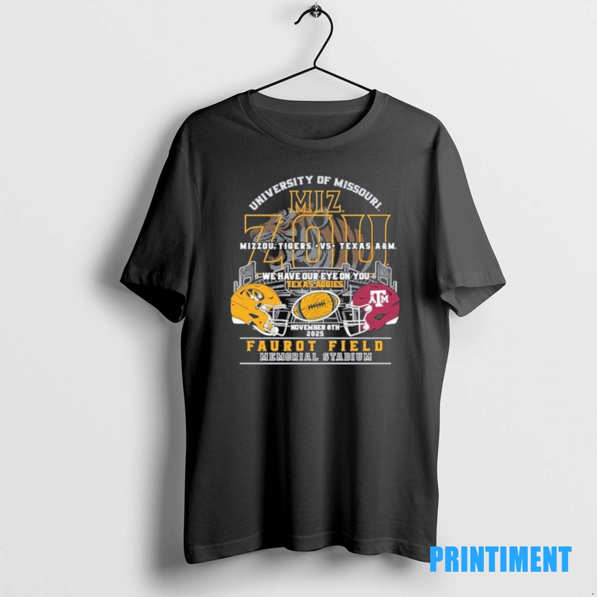 Official We Have Our Eye On You Missouri Tigers Vs Texas Am Aggies Tee Sweater