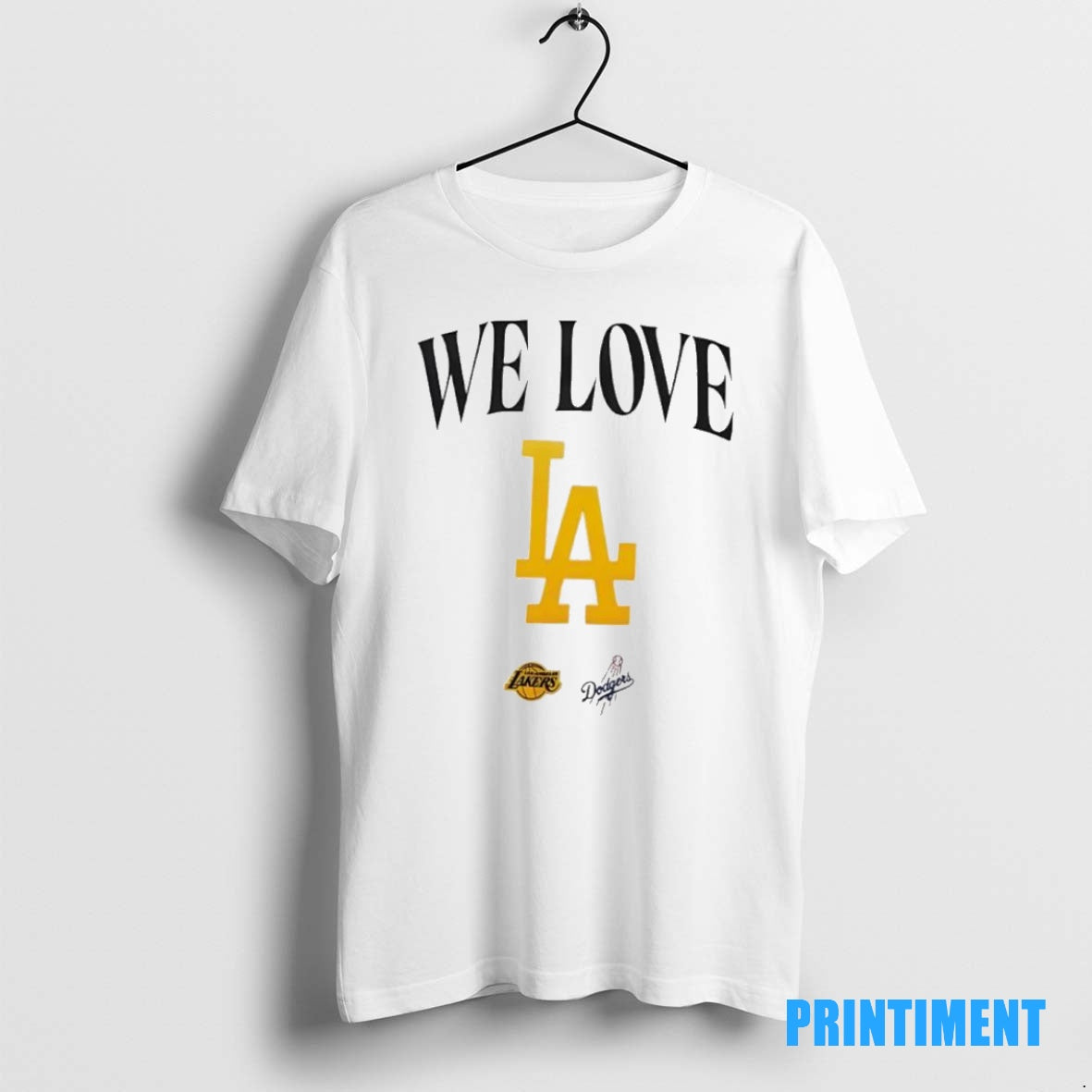 Official We Love La Lakers And Dodgers Tee Sweater