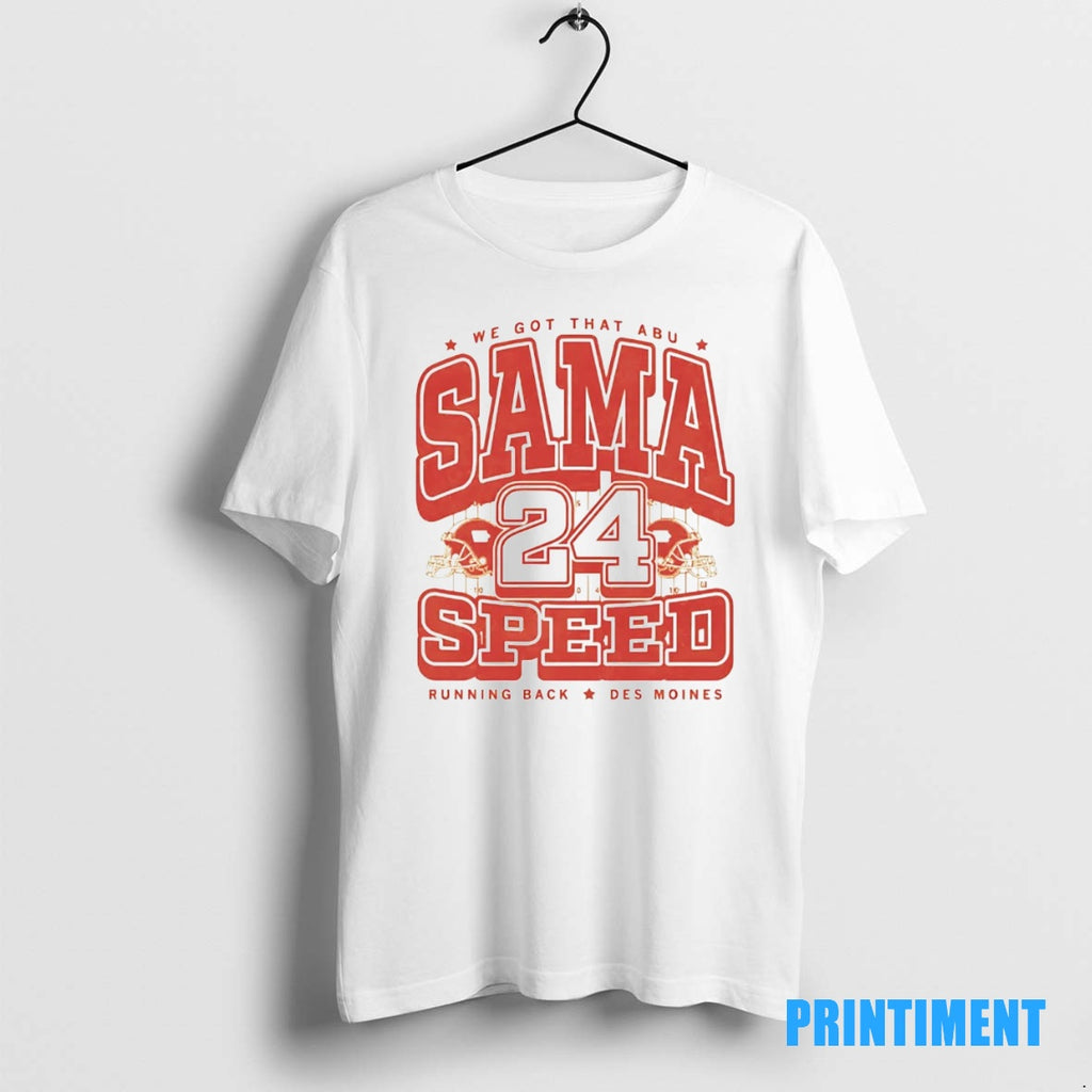 Official We Got That Abu Sama Speed Running Back Des Moines Tee Sweater