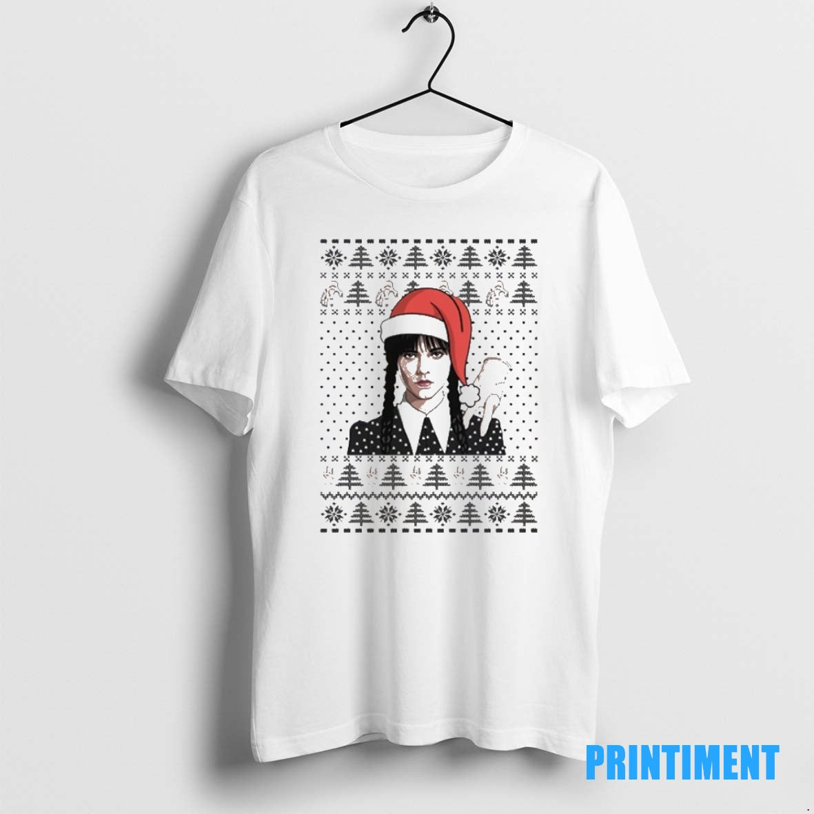 Official Wednesday Addams Thing Christmas Tee Sweater