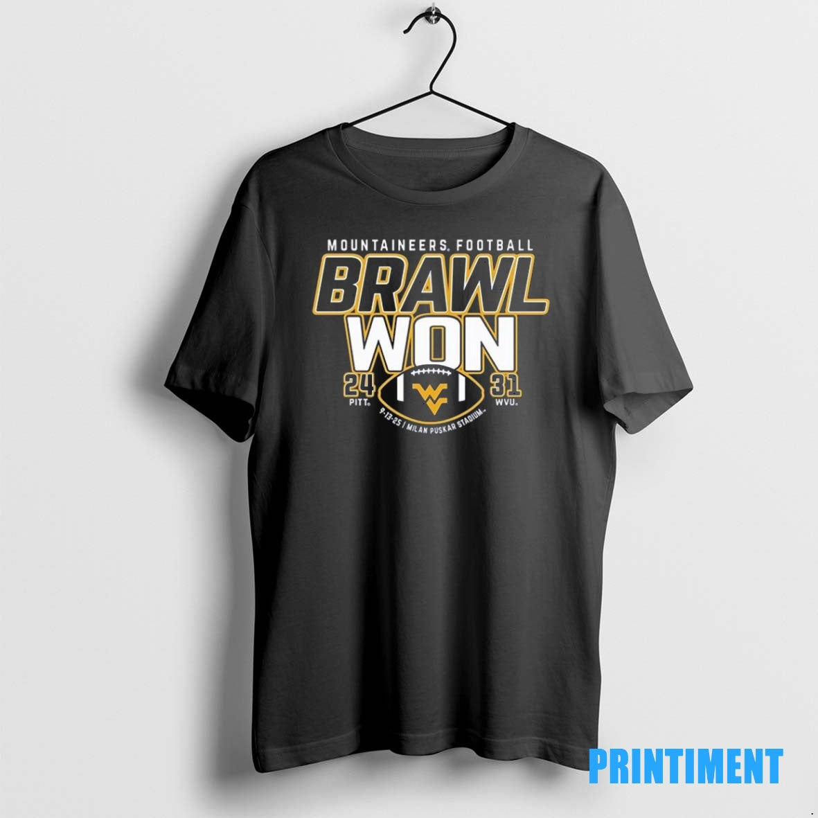 Official West Virginia Mountaineers Beat Pittsburgh Panthers Brawl Won Score Tee Sweater