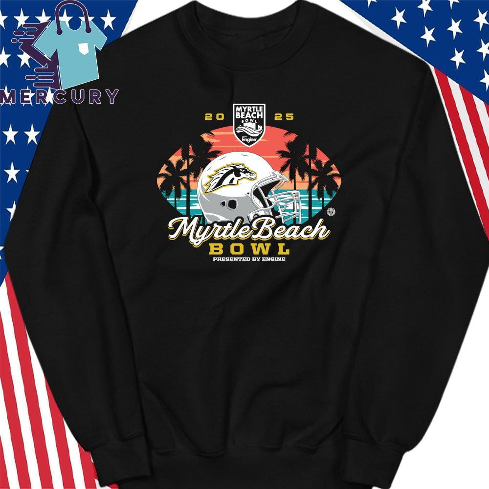 Western Michigan Broncos 2025 Myrtle Beach Bowl Helmet Shirt