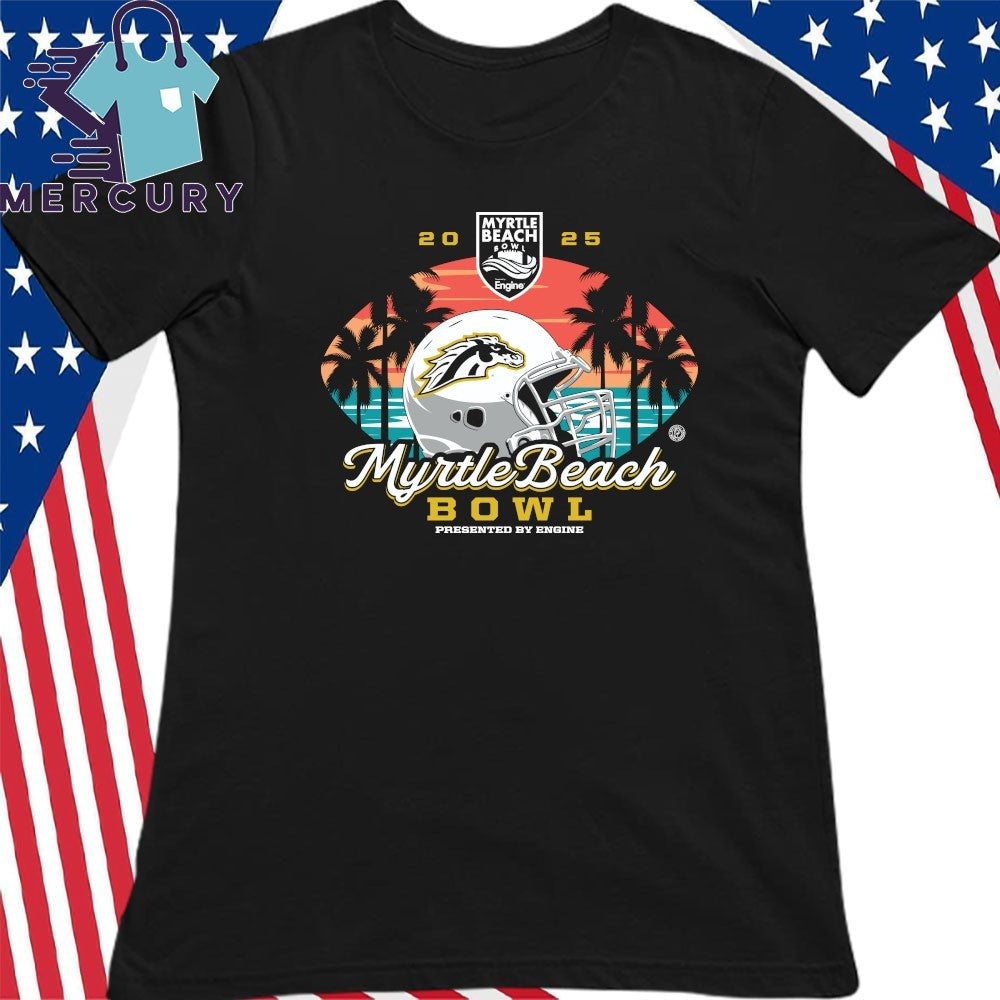 Western Michigan Broncos 2025 Myrtle Beach Bowl Helmet Shirt