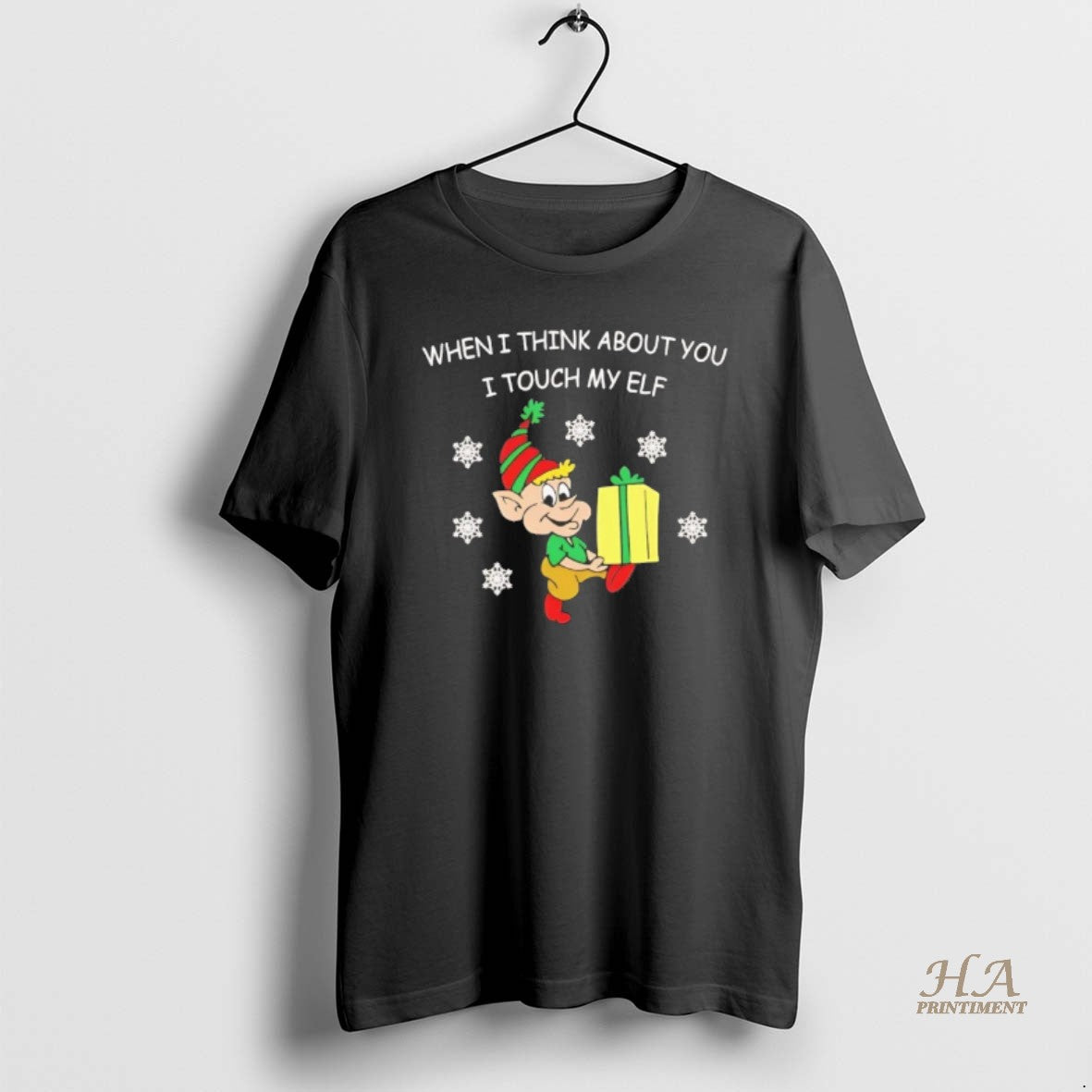 Official When I Think About You I Touch My Elf Christmas