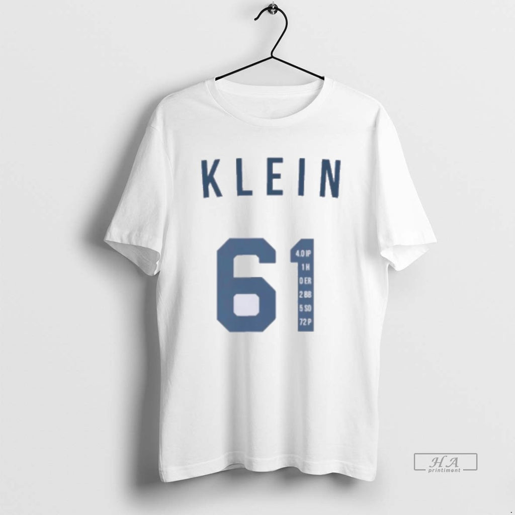 Official Will Klein 61 La Dodgers World Series