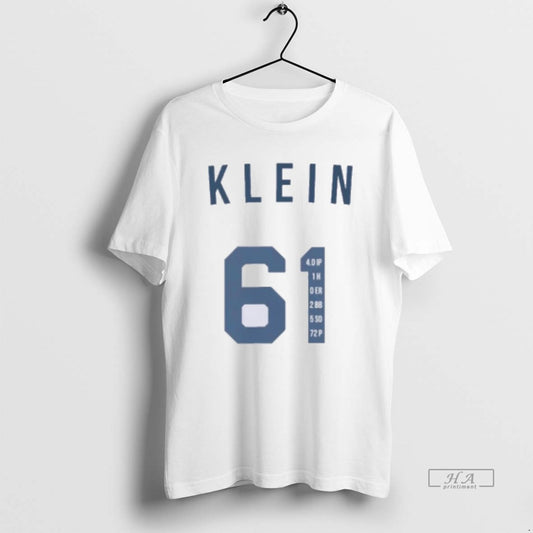 Official Will Klein 61 La Dodgers World Series