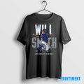 Official Will Smith Los Angeles Dodgers World Series Champions 2025 Name Blocks Signature Tee Sweater