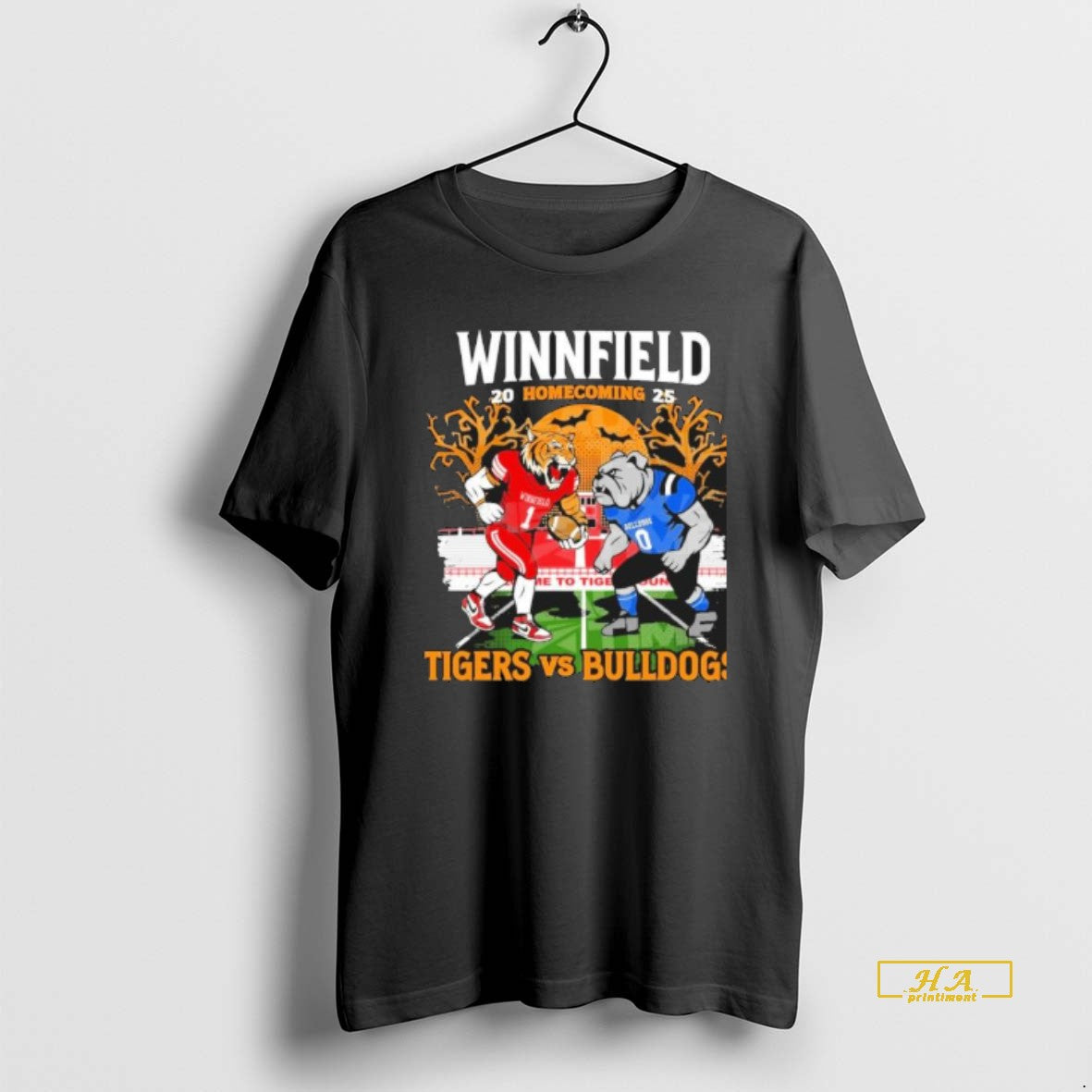 Official Winnfield Tigers Vs Bulldogs 2025 Homecoming Halloween