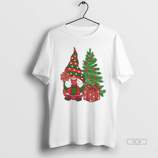Official Winter Gnome Machine Embroidery Christmas White