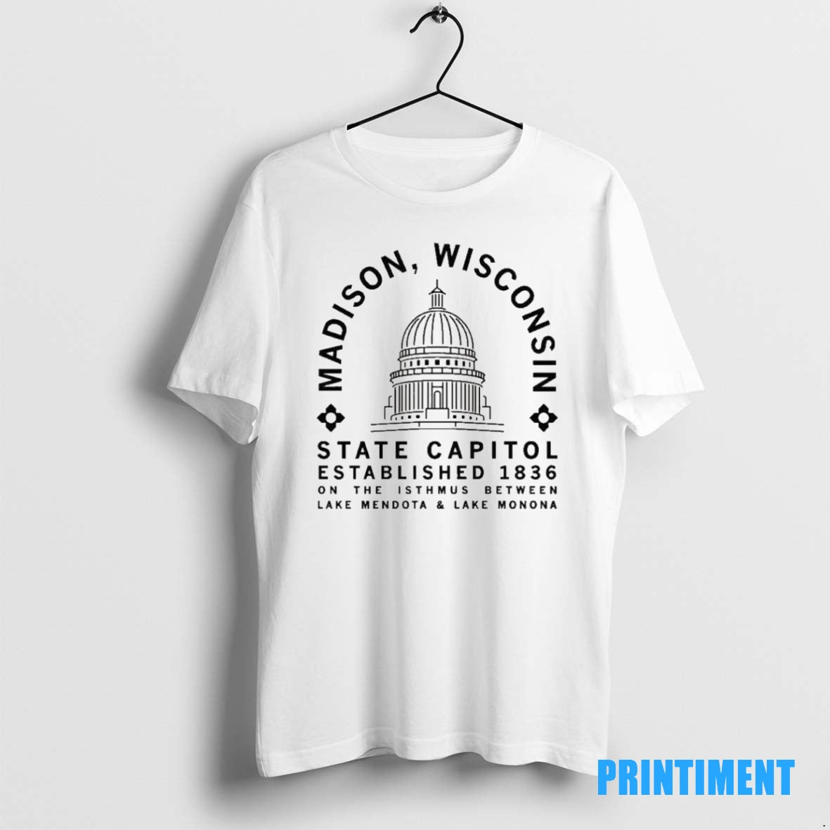 Official Wisconsin Madison Capitol Minimal Tee Sweater