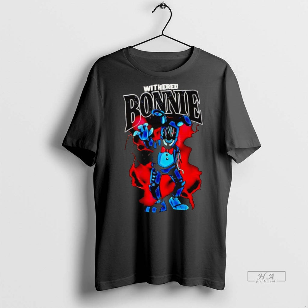 Official Withered Bonnie Five Nights At Freddys Graphic Shirt
