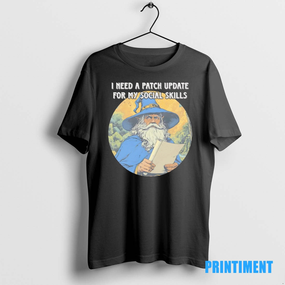 Official Wizard I Need A Patch Update For My Social Skills Tee Sweater