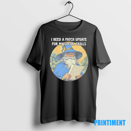 Official Wizard I Need A Patch Update For My Social Skills Tee Sweater