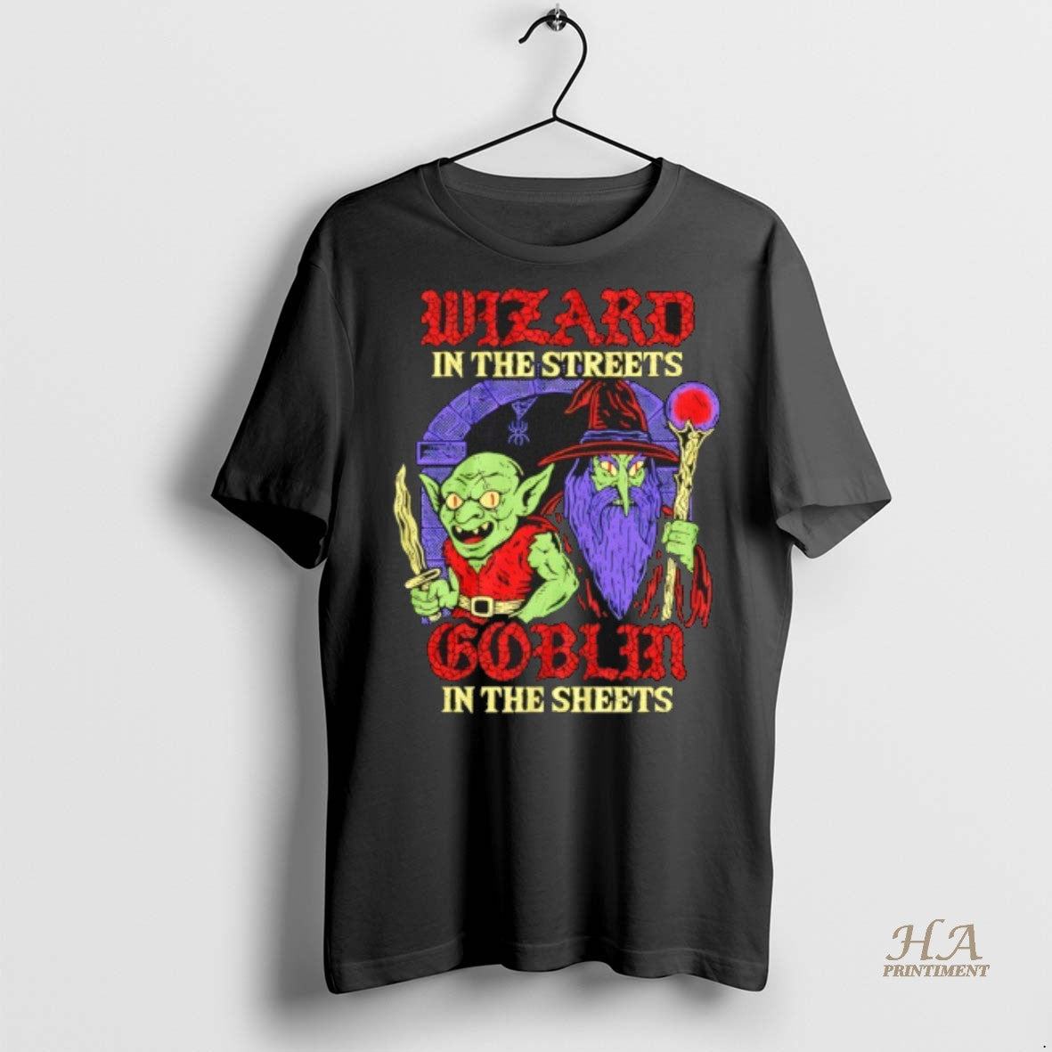 Official Wizard In The Streets Goblin In The Sheets Cartoon Shirt