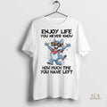 Official Wolf Enjoy Life You Never Know How Much Time You Have Left Shirt