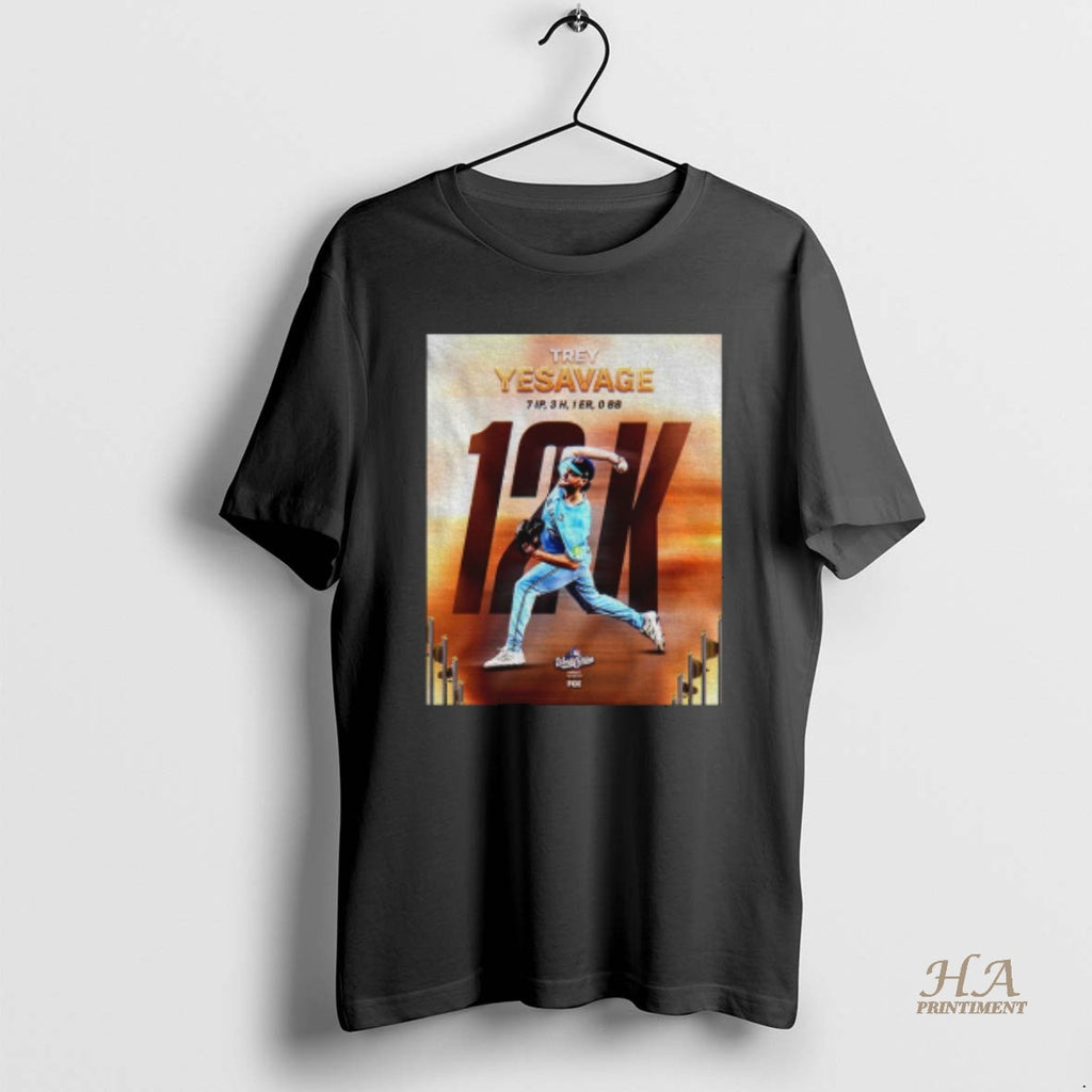 Official World Series Masterpiece Trey Yesavage 12k 7ip 1er