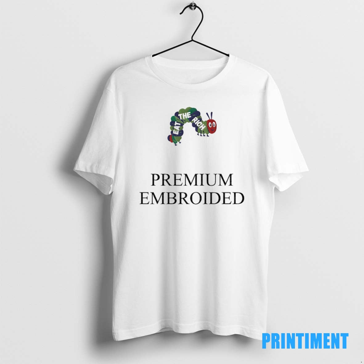 Official Worm Eat The Rich Premium Embroidered Anti Capitalist Tee Sweater
