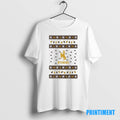 Official Wyoming Cowboys Ugly Christmas Light Tee Sweater