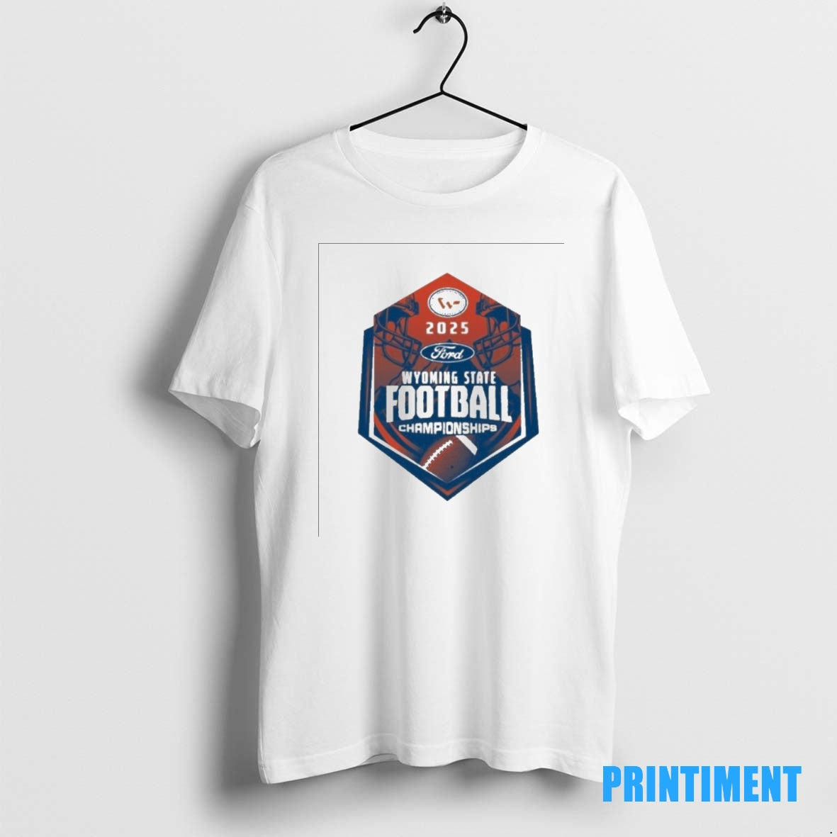Official Wyoming High School Activities Association 2025 Wyoming State Football Championship Logo Tee Sweater