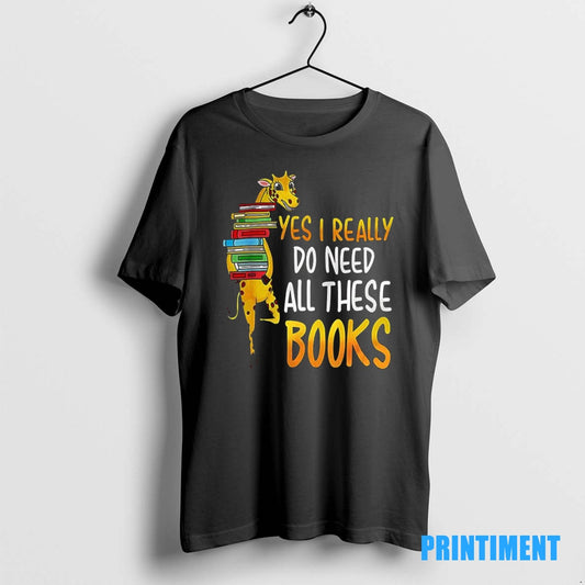 Official Yes I Really Do Need All These Books Nerds Giraffe Tee Sweater