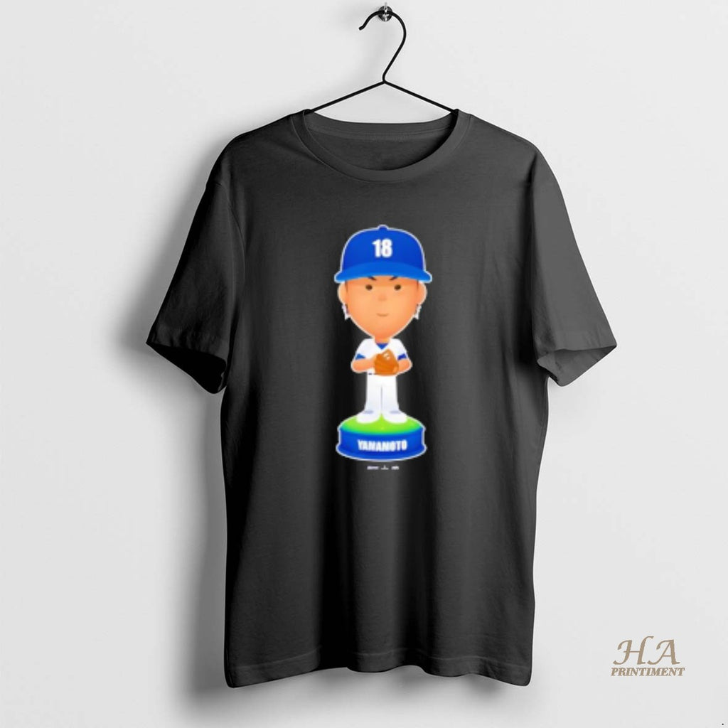 Official Yoshinobu Yamamoto Los Angeles Baseball Bobblehead