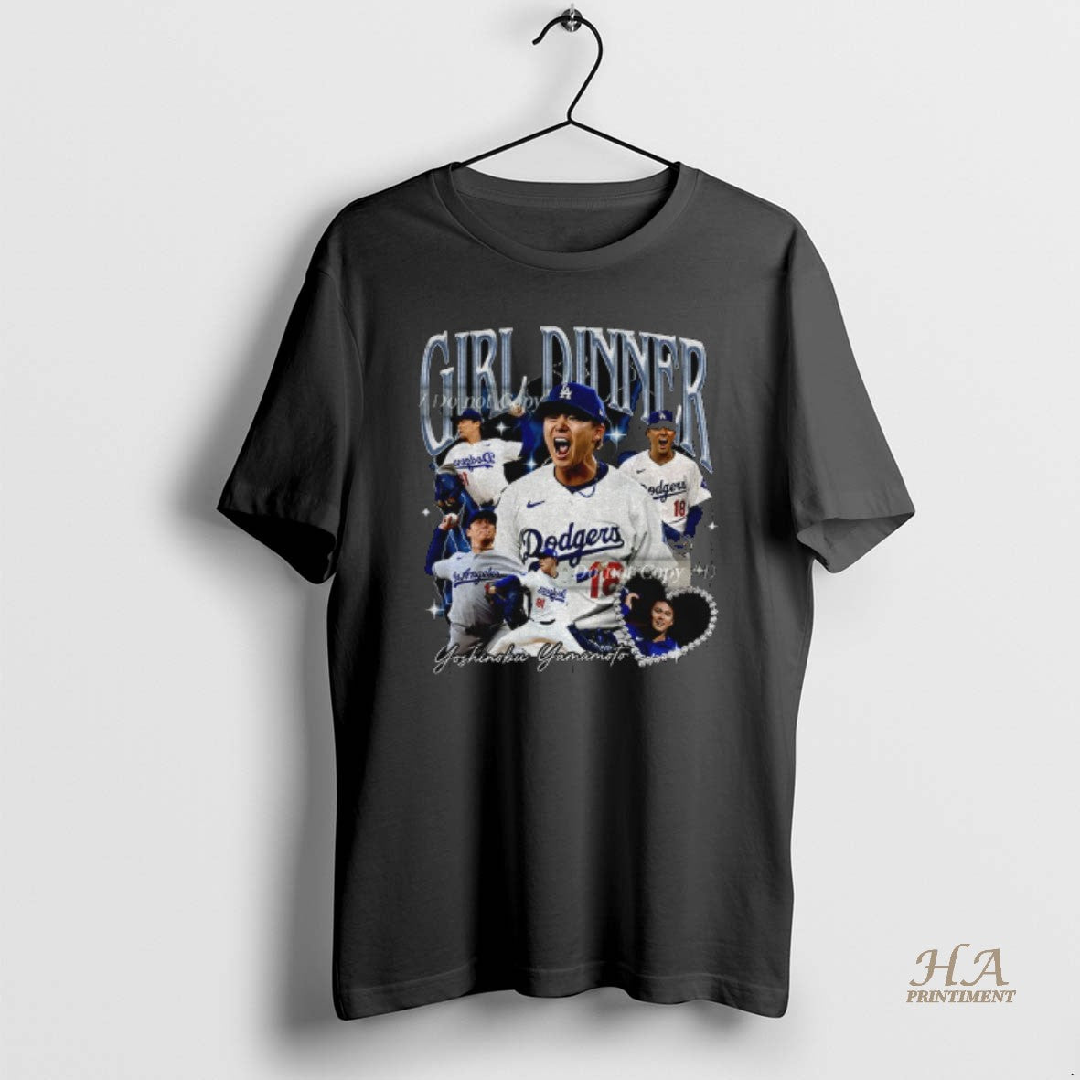 Official Yoshinobu Yamamoto Mvp Girl Dinner Los Angeles Dodgers World Series Champions 2025 Graphic