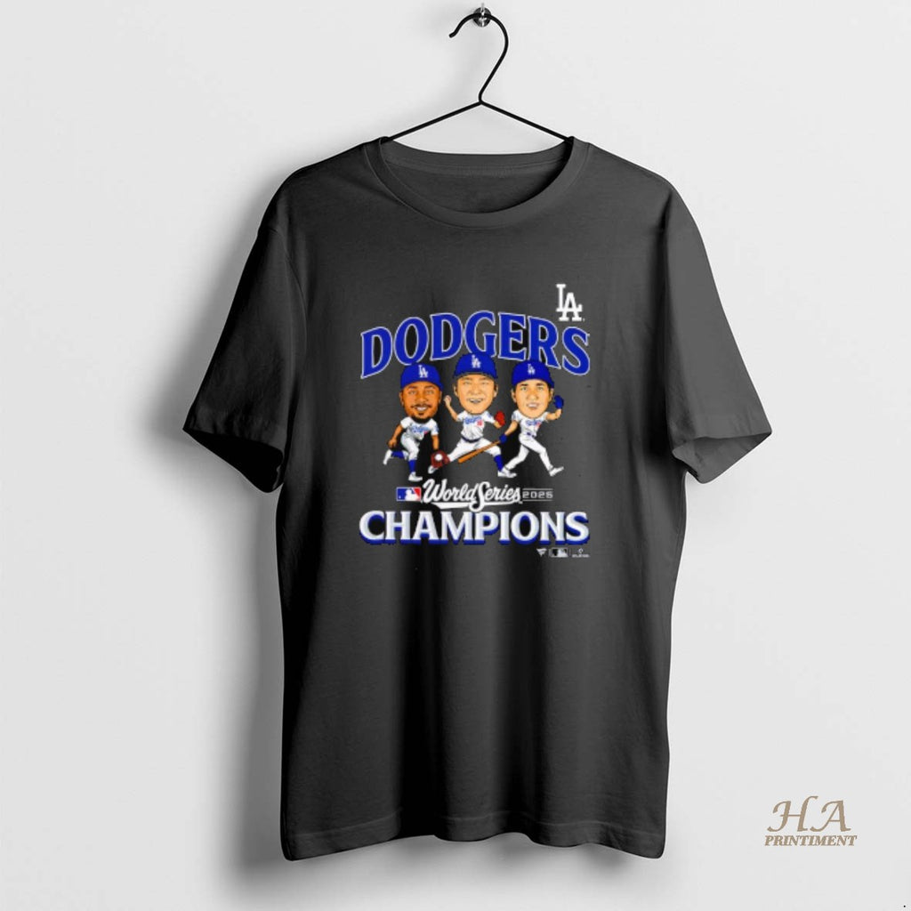 Official Yoshinobu Yamamoto Shohei Ohtani And Mookie Betts Los Angeles Dodgers 2025 World Series Champions