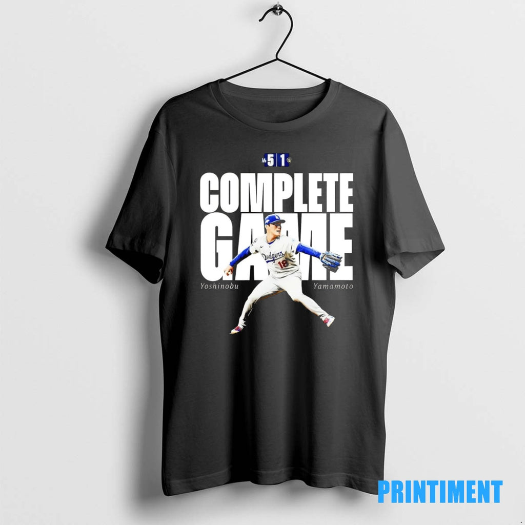 Official Yoshinobu Yamamoto Complete Game Tee Sweater