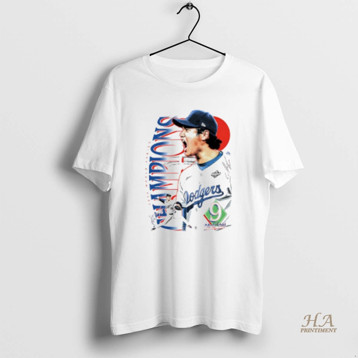 Official Yoshiobu Shohei Samurai La Dodgers 2025 Ws Champions