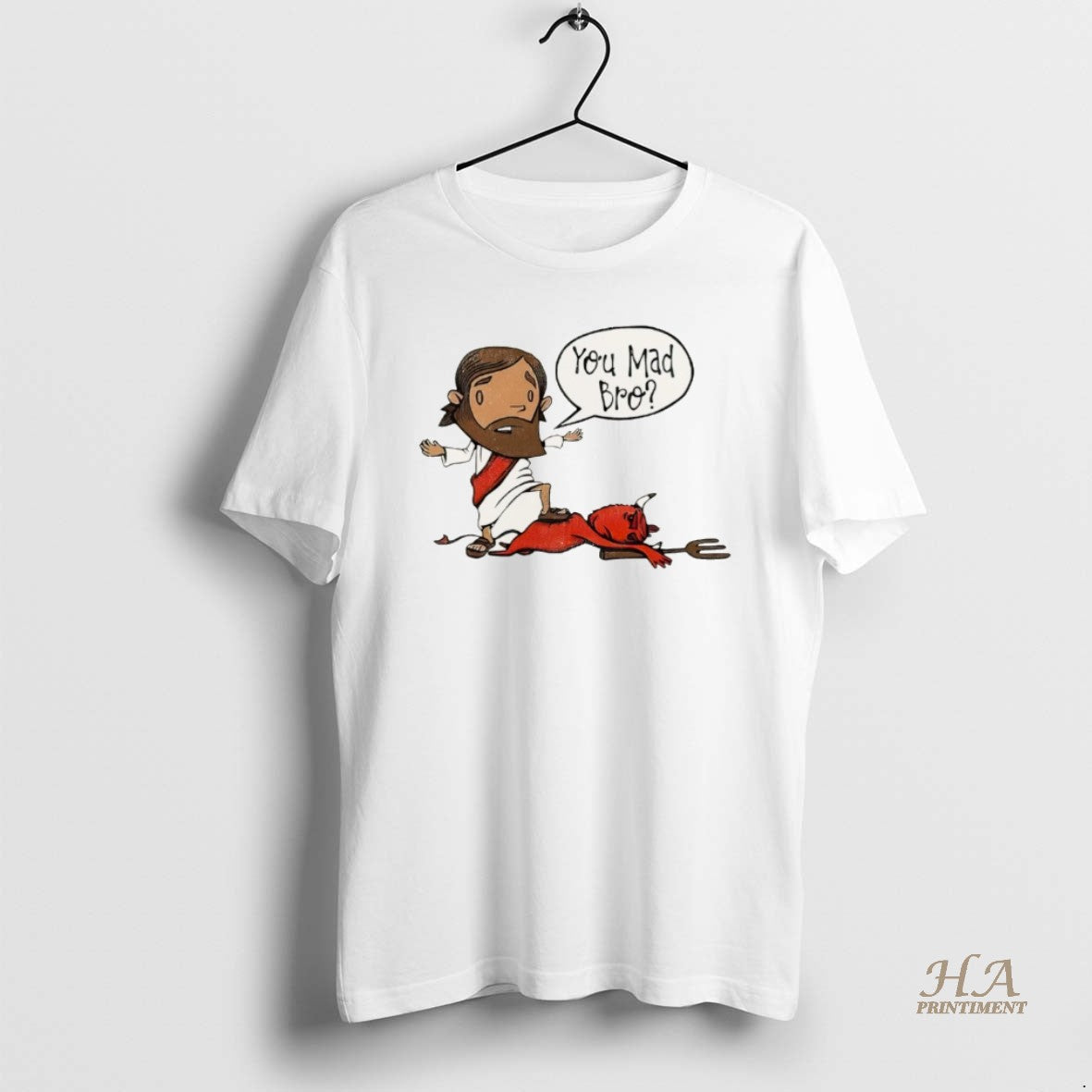 Official You Mad Bro Jesus Beat Devil Christmas