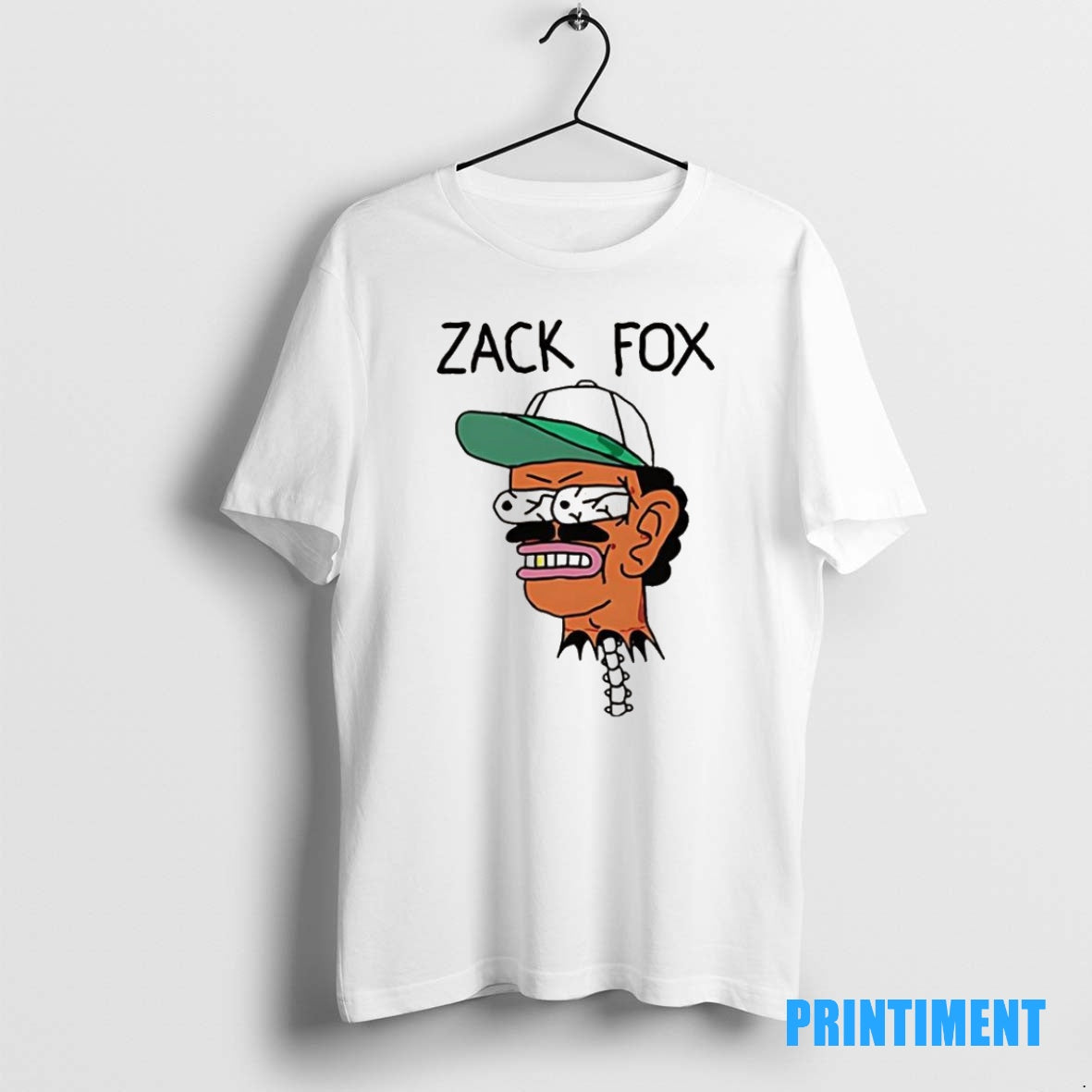 Official Zack Fox Head Bug Eyed Logo Tee Sweater
