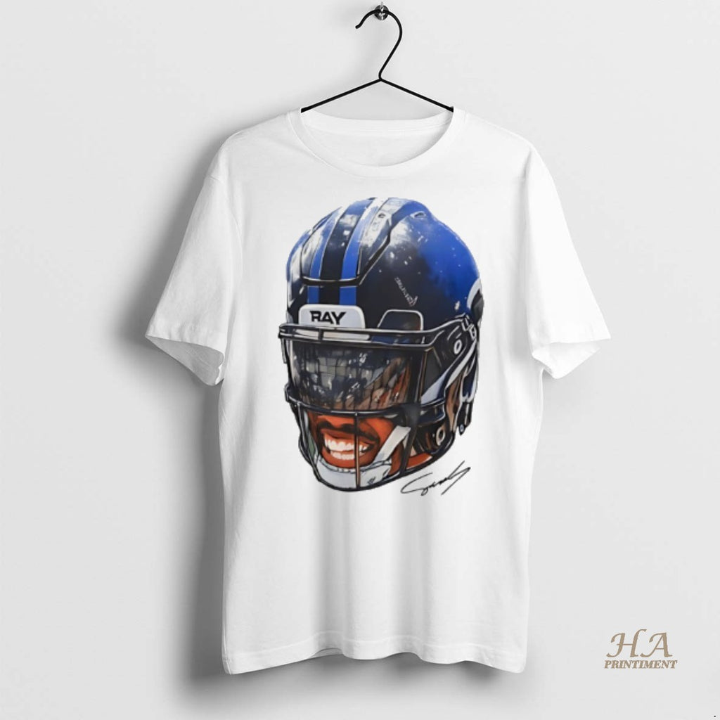 Official Zay Flowers Baltimore Ravens Big Face Helmet 2025 Shirt