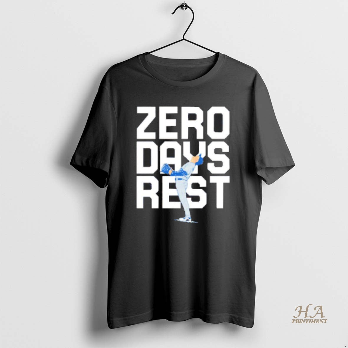 Official Zero Days Rest Yoshinobu Yamamoto La Dodgers Blackshirt