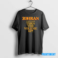 Official Zohran Four Words Turn The Volume Up Zohran Mamdani Letter Tee Sweater