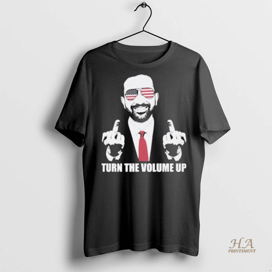 Official Zohran Mamdani Middle Finger Turn The Volume Up Shirt