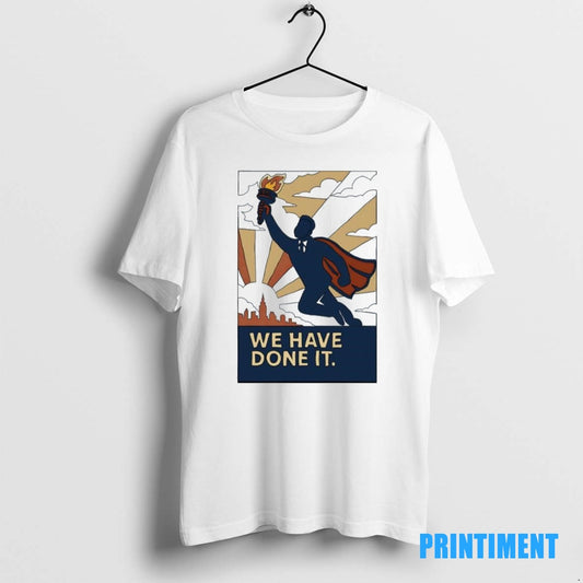 Official Zohran Mamdani Superman We Have Done It Tee Sweater