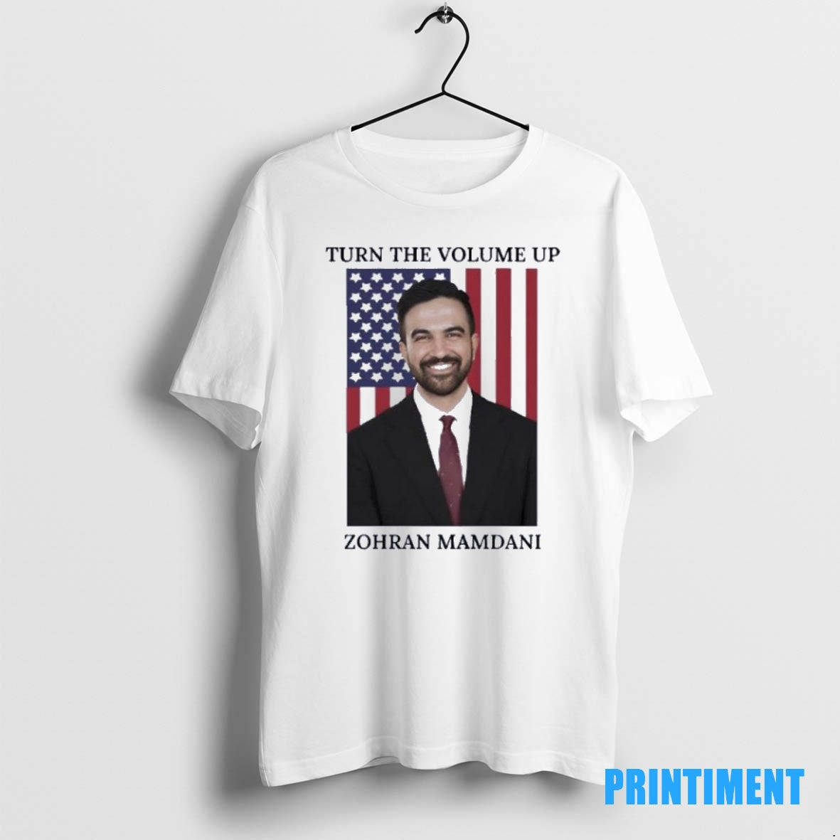 Official Zohran Mamdani Turn The Volume Up Photo Tee Sweater