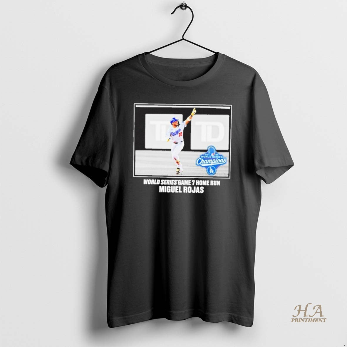 Official Ahkigscn Miguel Rojas Los Angeles Dodgers 2025 World Series Champions Moment