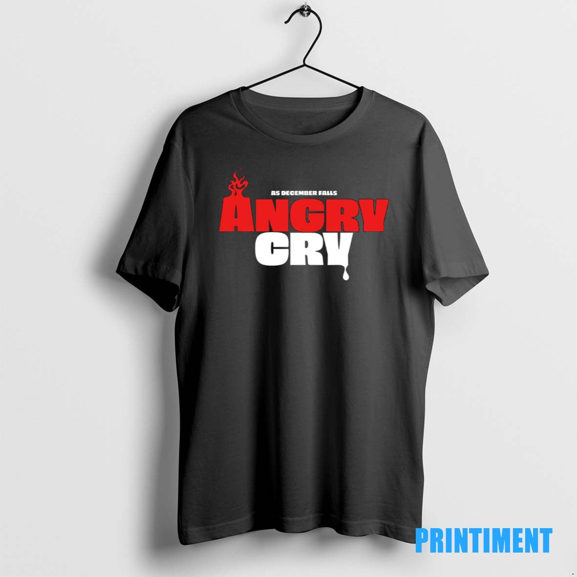 Official As December Falls Angry Cry Tee Sweater
