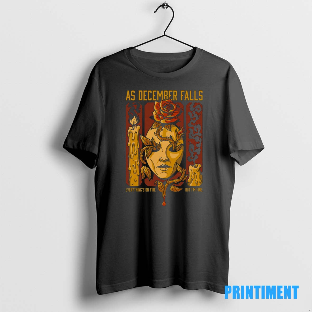 Official As December Falls Candle Tee Sweater