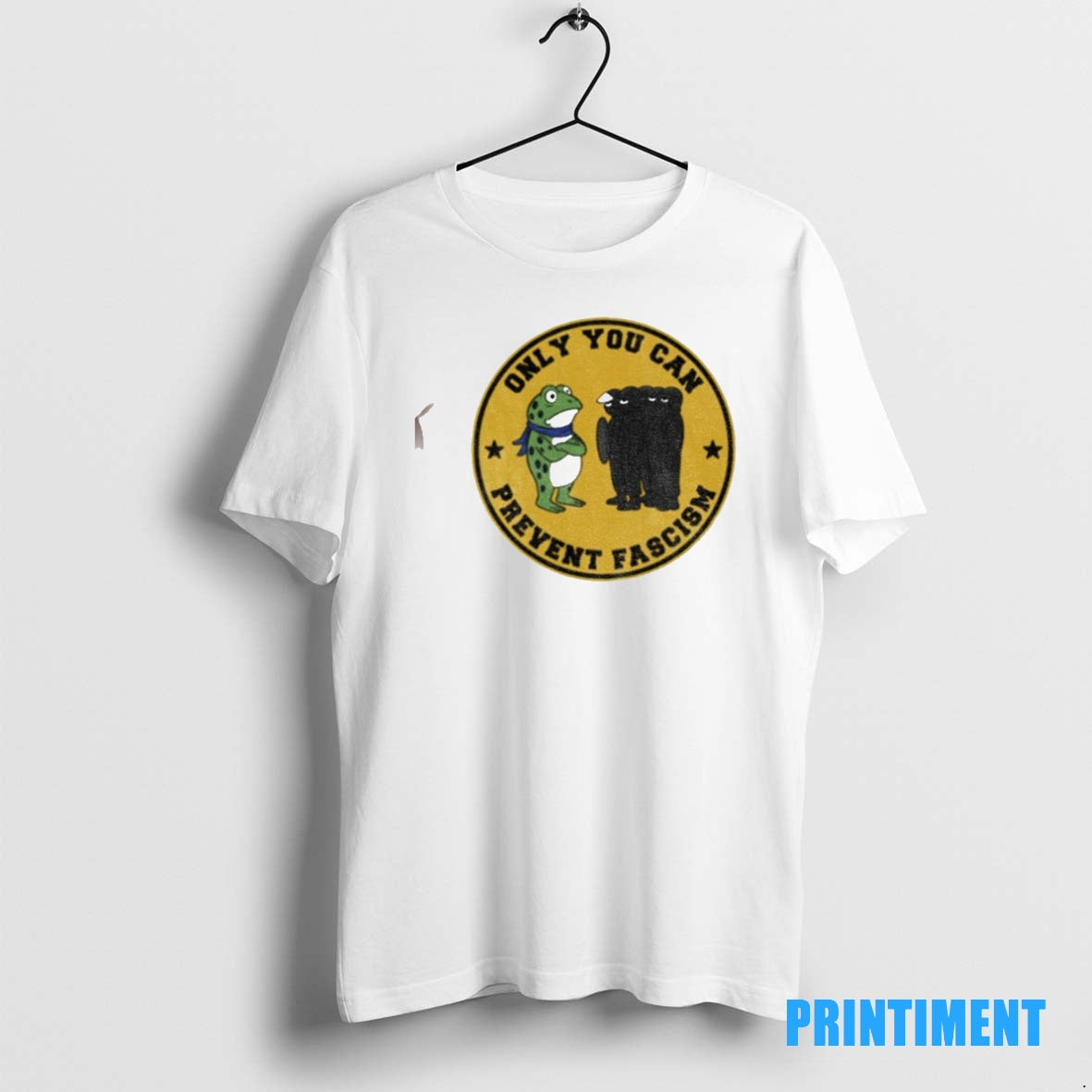 Official Portland Frog Only You Can Prevent Fascism T Shirt Gopwgj Tee Sweater